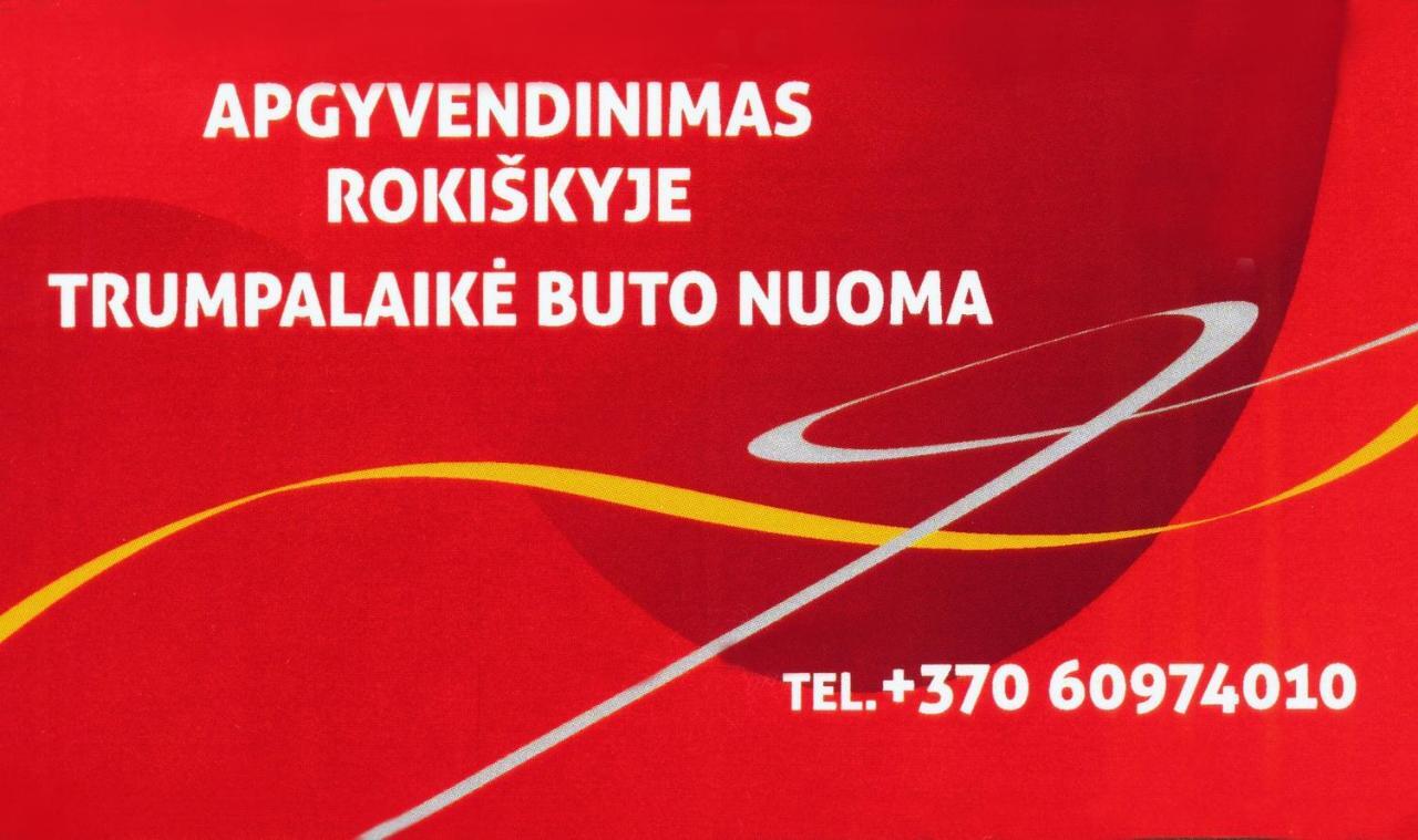 Trumpalaike Buto Nuoma,Apgyvendinimas - Bekontaktis Iejimas Rokiskis Εξωτερικό φωτογραφία
